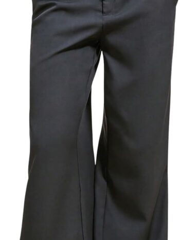 Women's Low Rise Trousers Dress Pants Dressy Low Waisted Wide Leg Straight Business Casual Work Slacks Pants