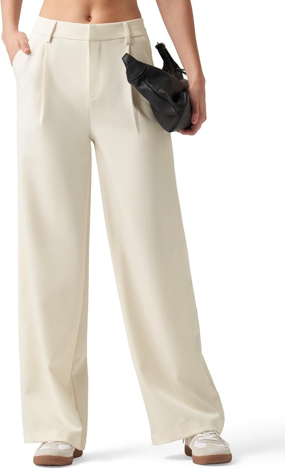 Women's Work Pants Wide Leg Dress Pants High Waisted Casual Business Office Pants Slacks 29"/31"