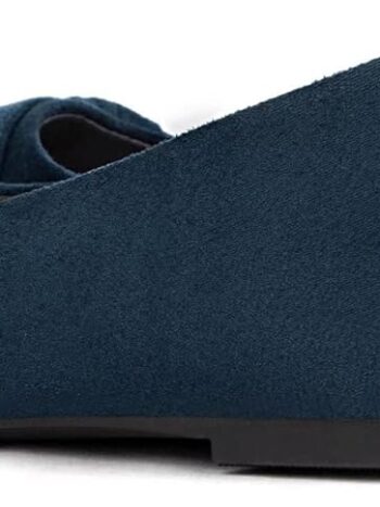 Women's Flats Shoes Faux Suede Round Toe Ballet Dressy Flats Comfortable Slip On Walking Shoes