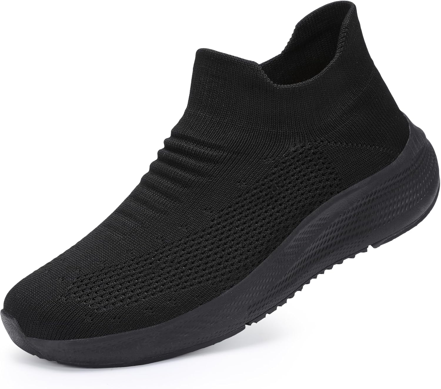 Women Slip on Walking Shoes Comfort Lightweight Breathable Sock Shoe Non-Slip Mesh Casual Fashion Tennis Running Sneakers